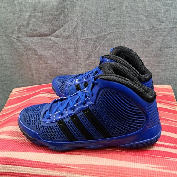 Size 13 - Adidas Adipure Men Blue Solid Black - Picture 1 of 16